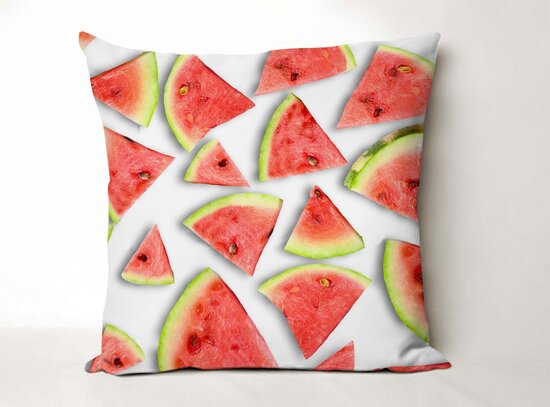 Cotton Canvas Fabric Digitally Printed Watermelons