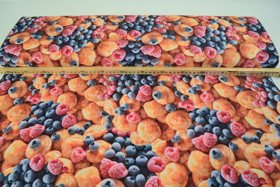 Cotton Canvas Fabric Digitally Printed Dutch Mini Pancakes